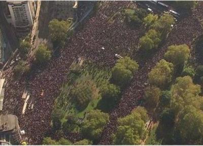 راهپیمایی ده ها هزار تن از مخالفان بریگزیت در لندن